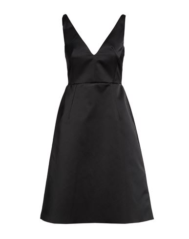 Woman Midi dress Black Size 4 Polyester