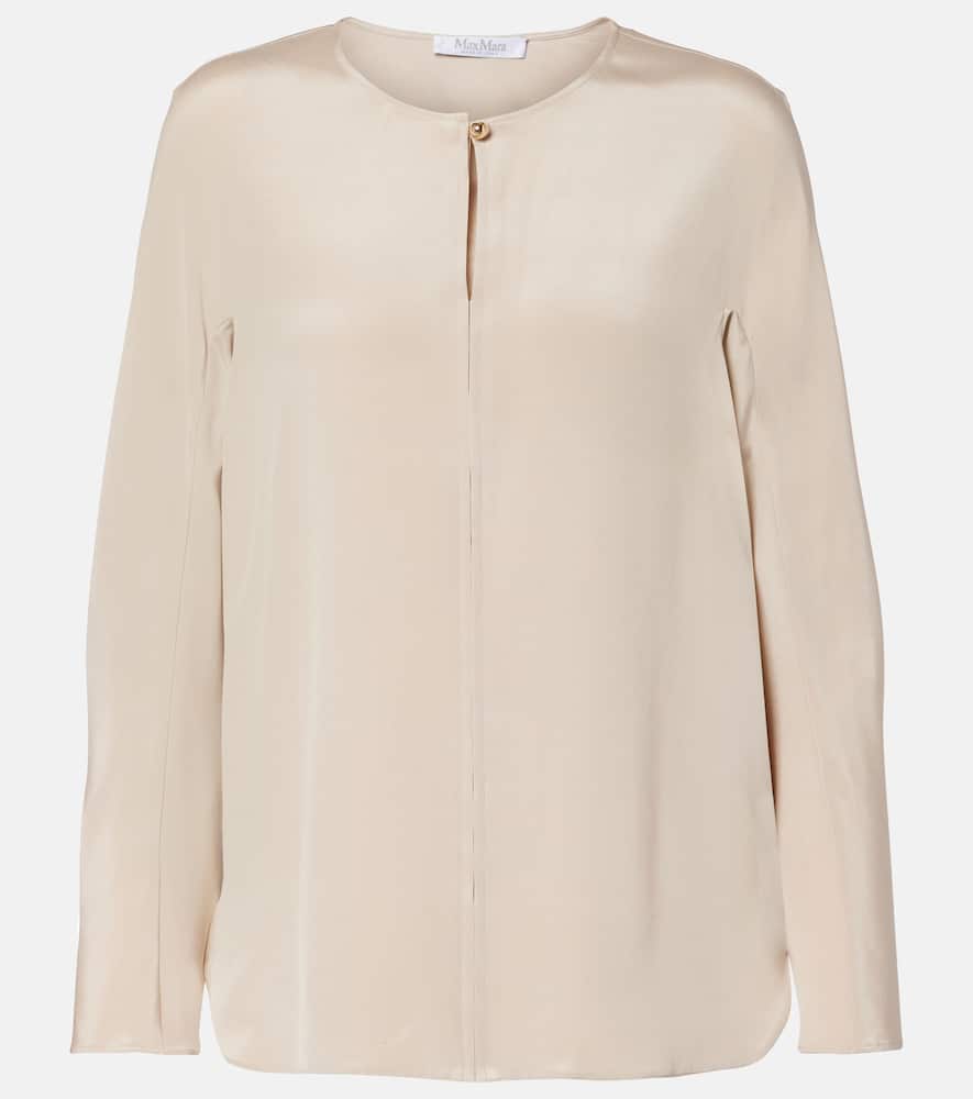 Mitico silk-blend blouse