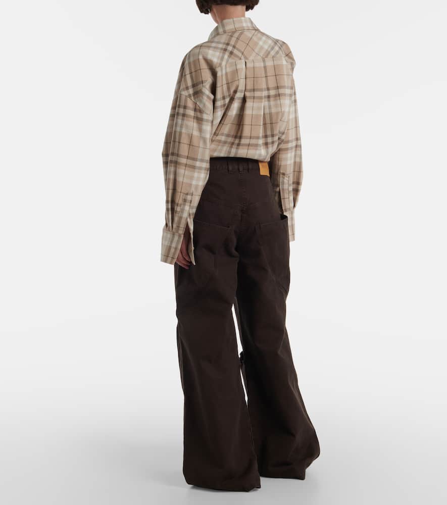 High-rise wide-leg jeans