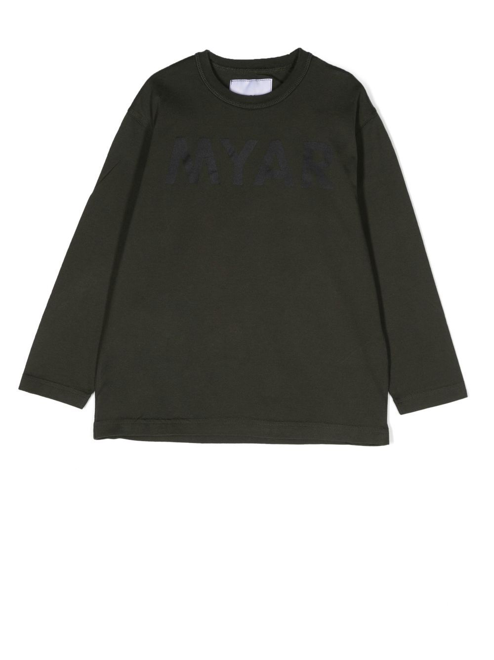 Logo-print detail T-shirt - Green