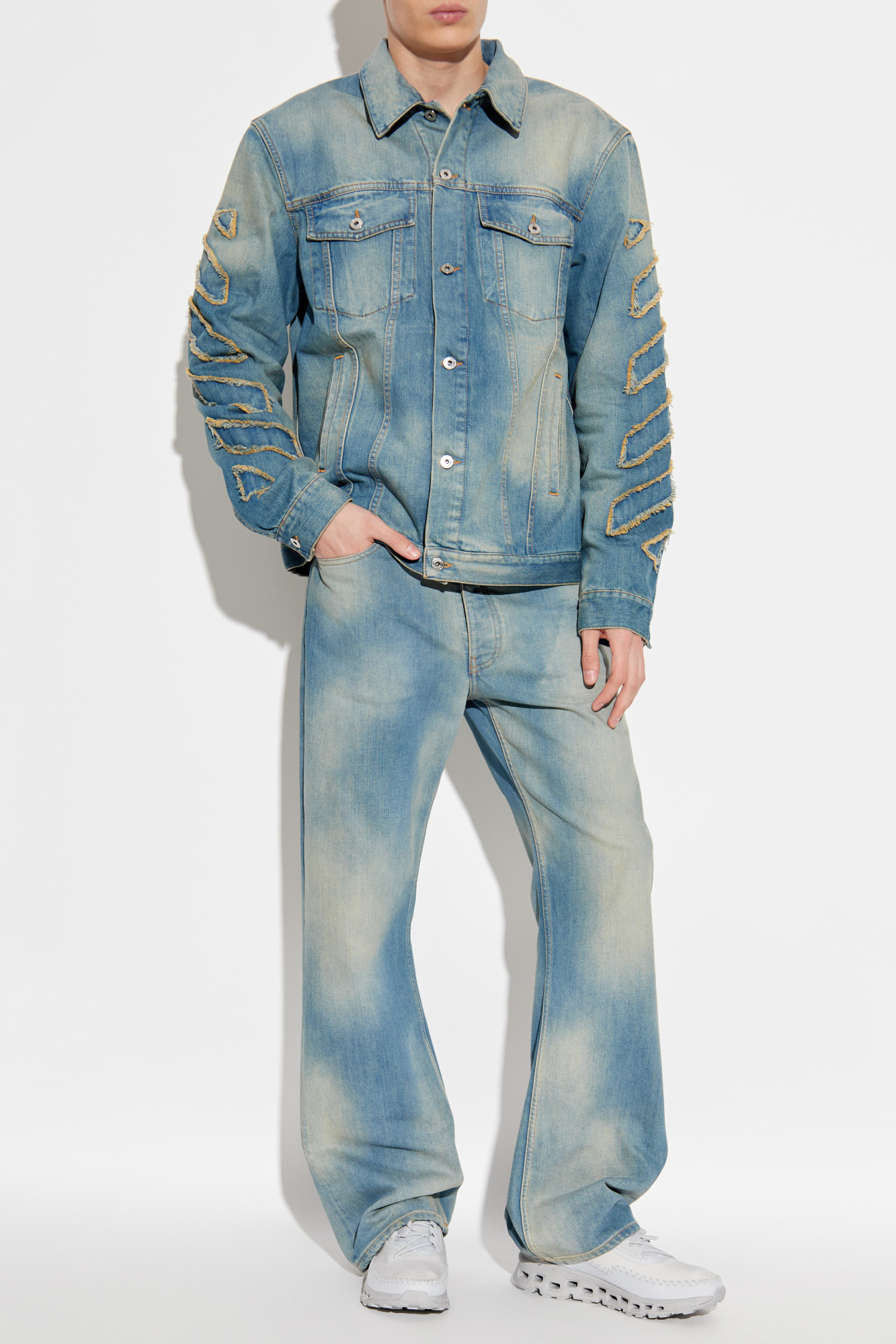 Jeans With Logo, Men's, Blue