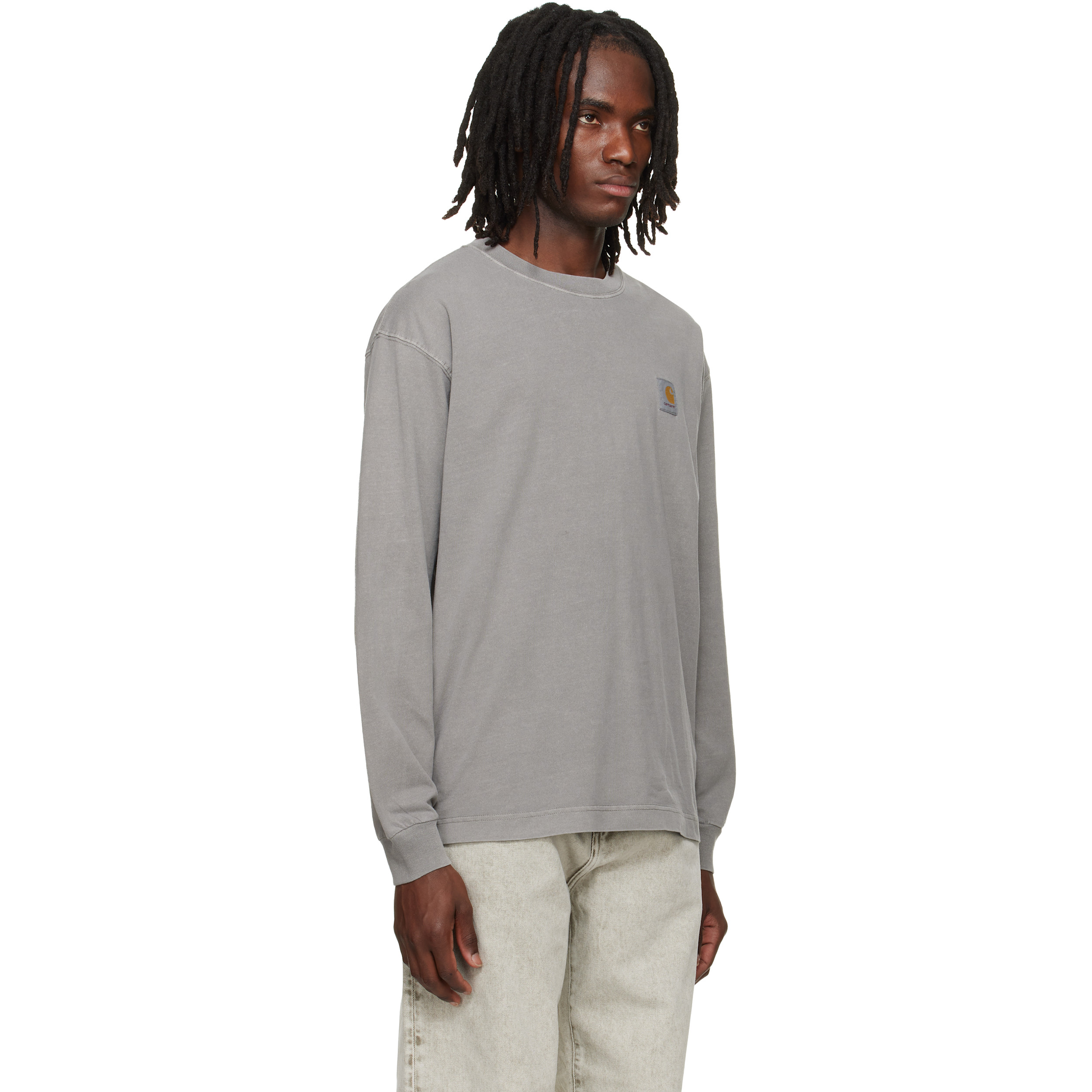 Gray Long Sleeve Nelson T-shirt