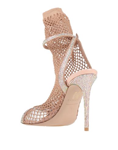 Le Silla Woman Sandals Beige Size 7.5 Textile fibers, Leather