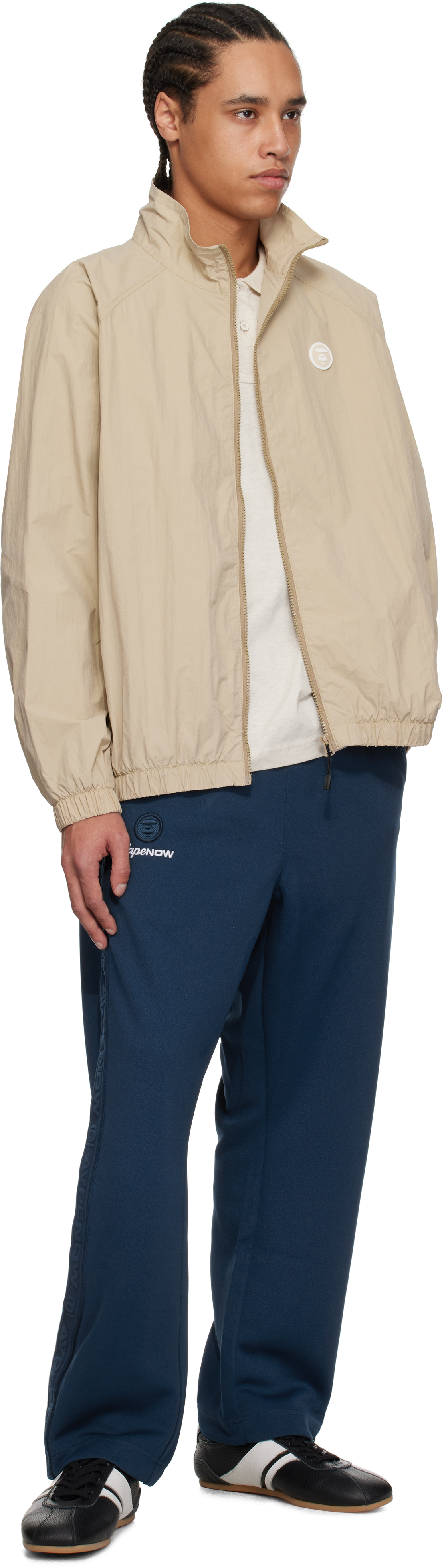 AAPE by A Bathing Ape Beige 'AAPE Now' Light Weight Jacket