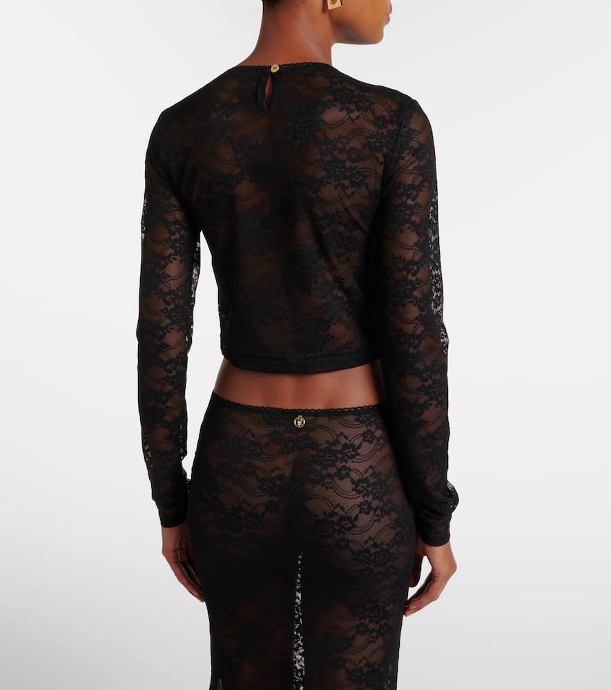 Rona cropped lace top
