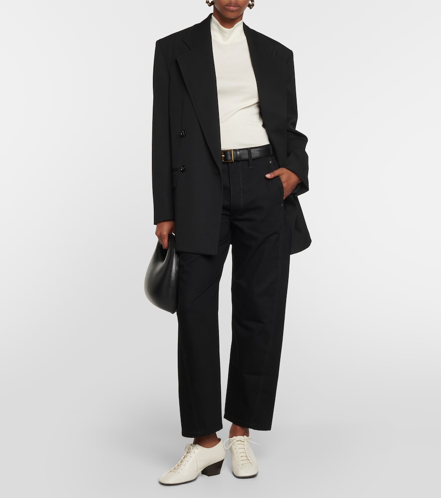 Mid-rise slim-straight jeans