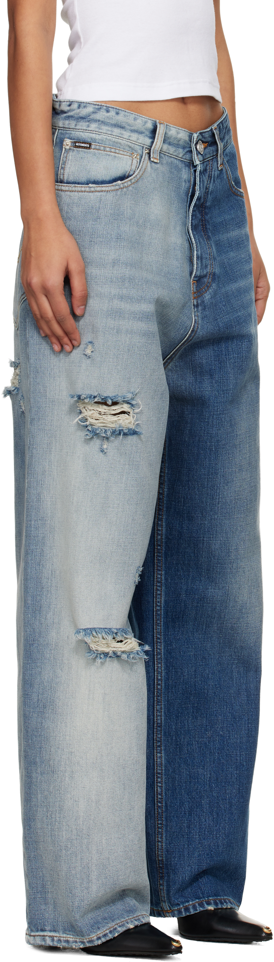 Blue Degrade Effect Jeans