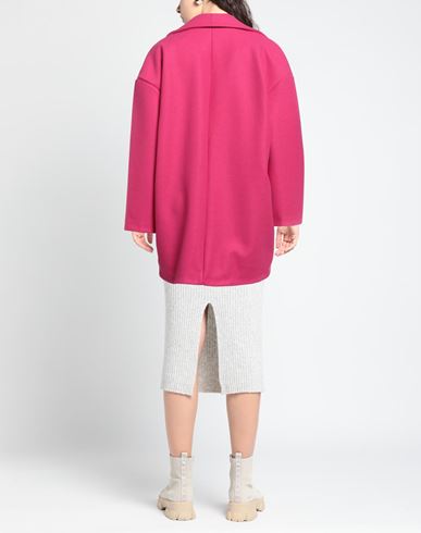 Woman Coat Fuchsia Size ONESIZE Polyester, Viscose, Elastane