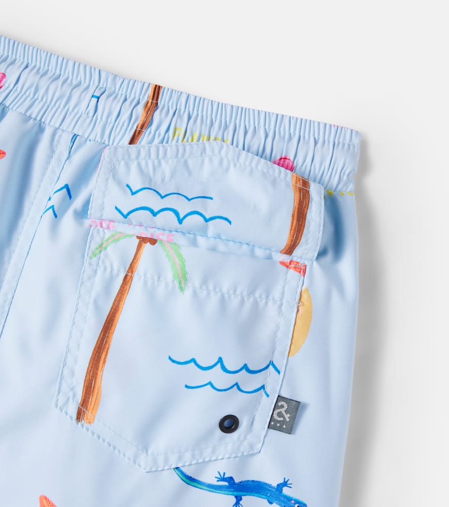 Printed swim trunks