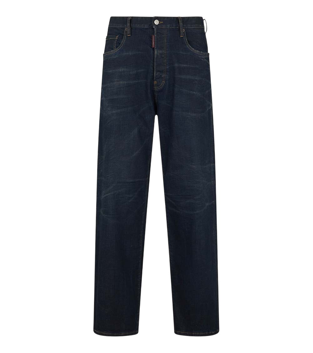 Navy Blue Mid Rise Jeans