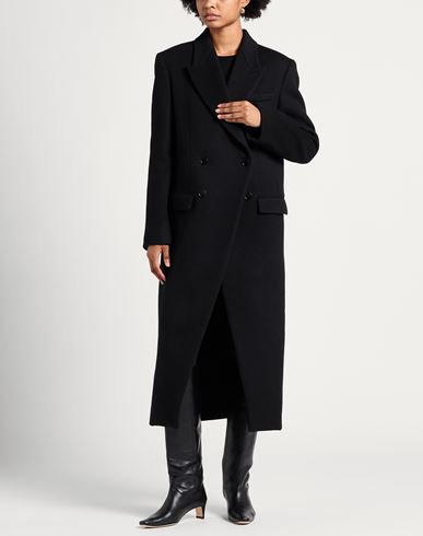 Woman Coat Black Size 6 Wool