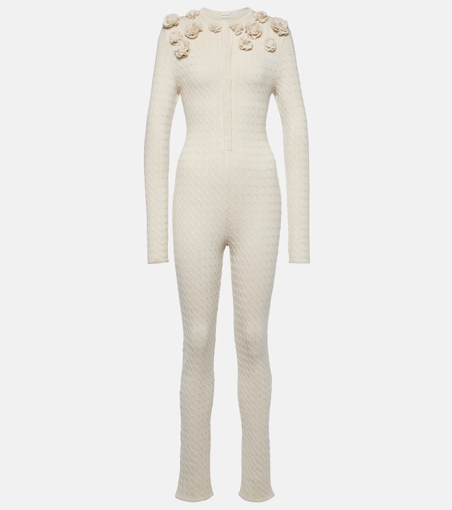 Magda Butrym Cable-knit silk jumpsuit