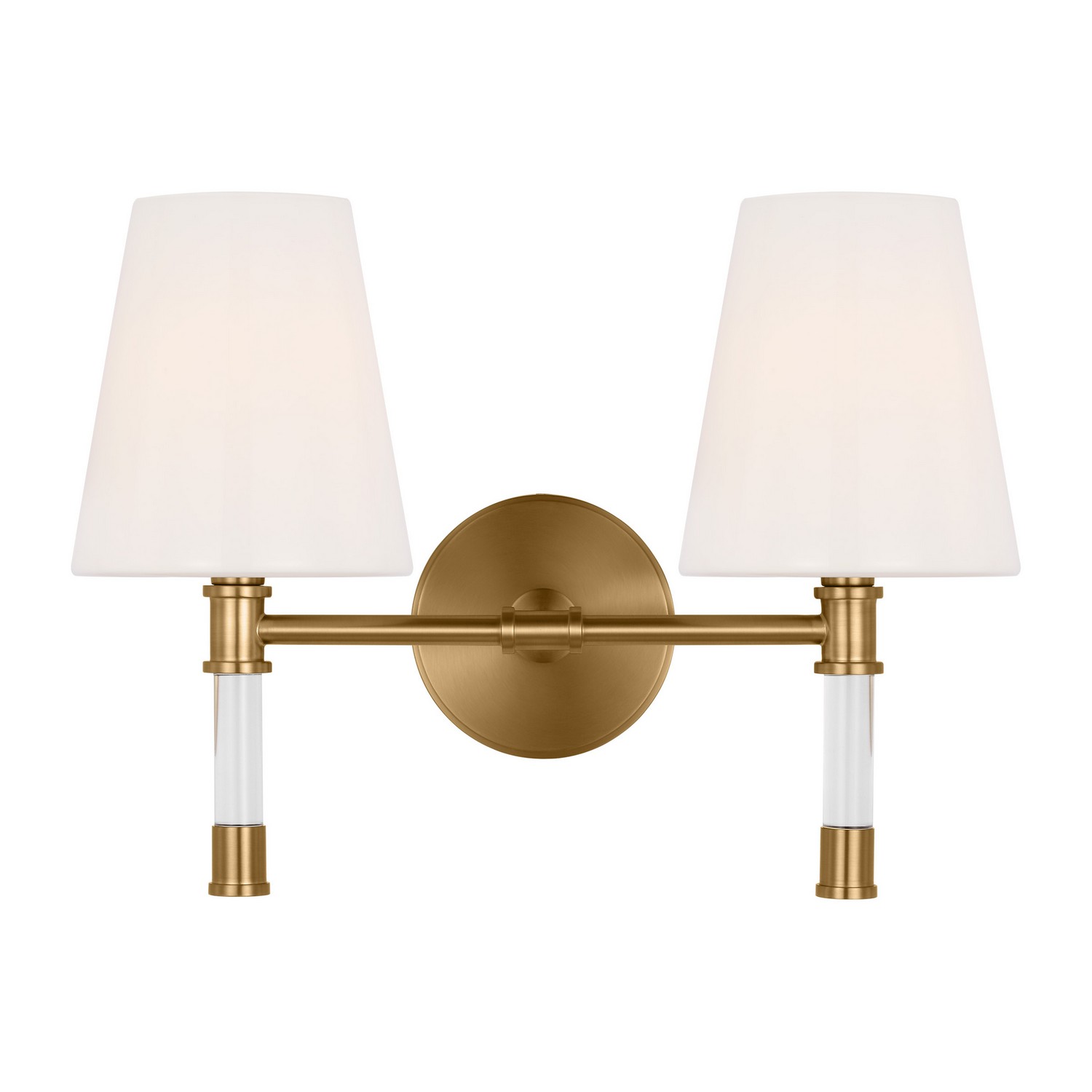 Hanover 2-Light Bathroom Vanity Light in Burnished Bra