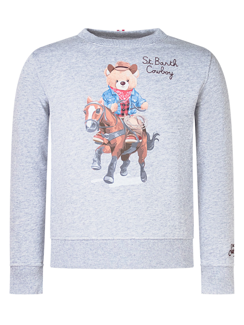 Kids Grey Logo Sweatshirt