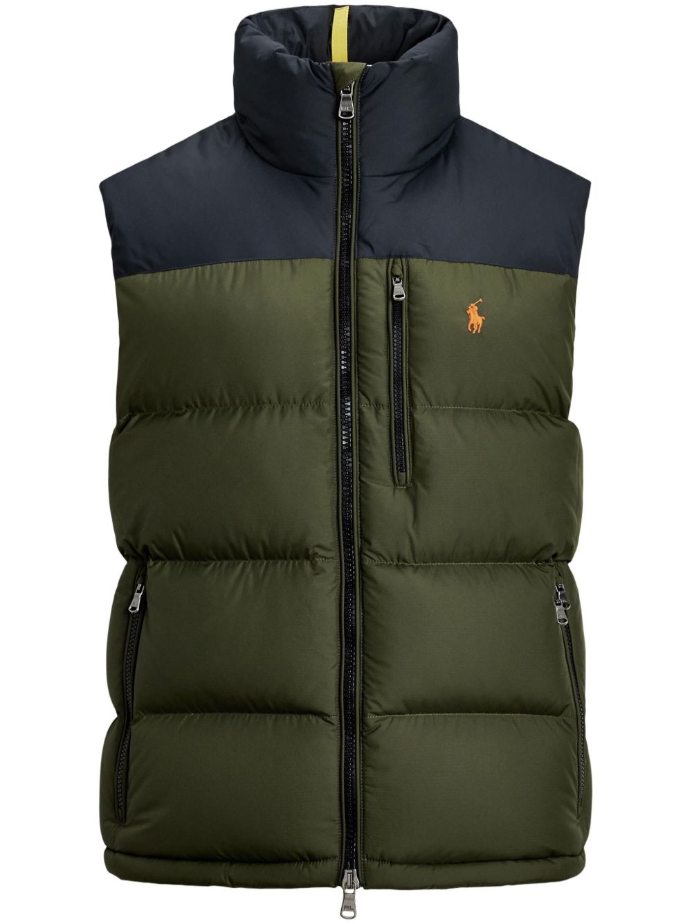 Polo Pony-embroidered gilet - Green