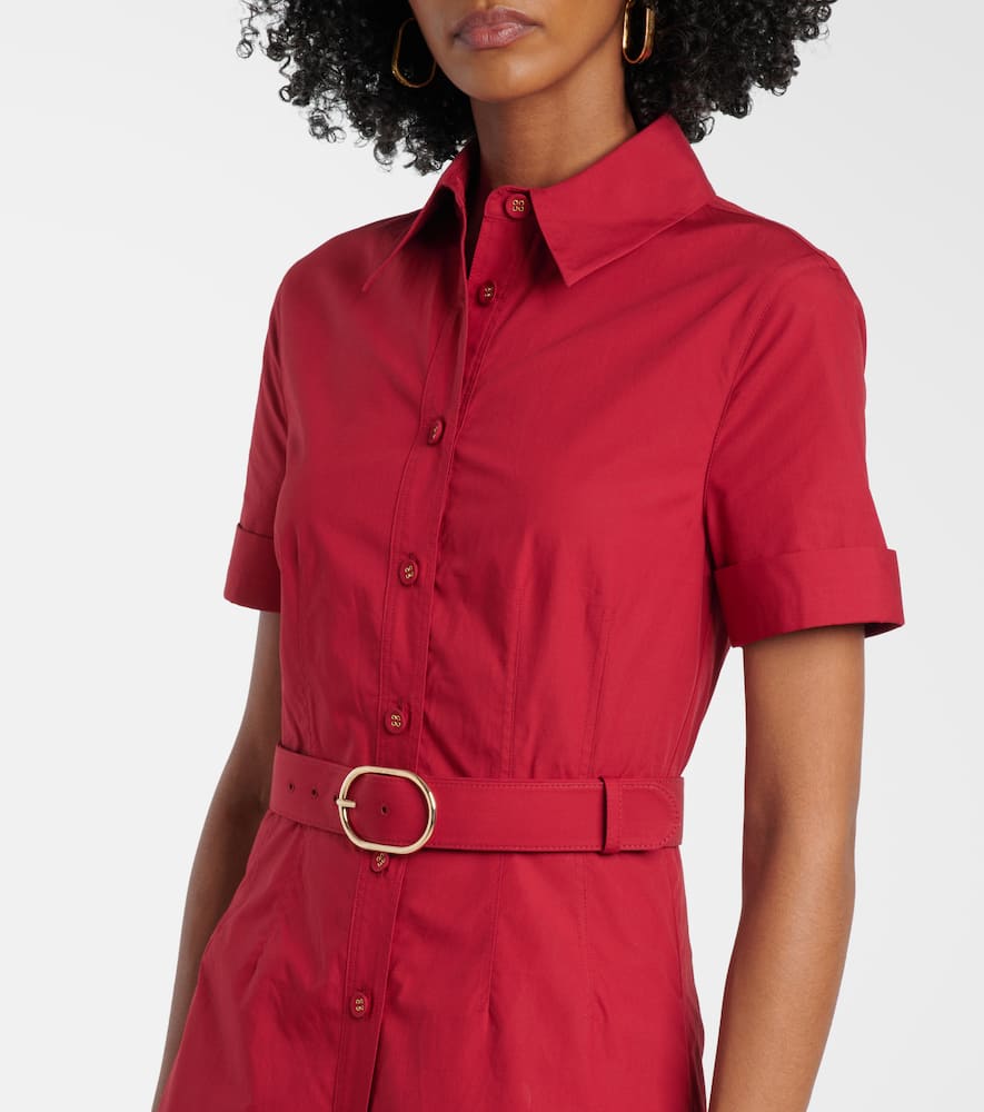 Cotton poplin shirt dress