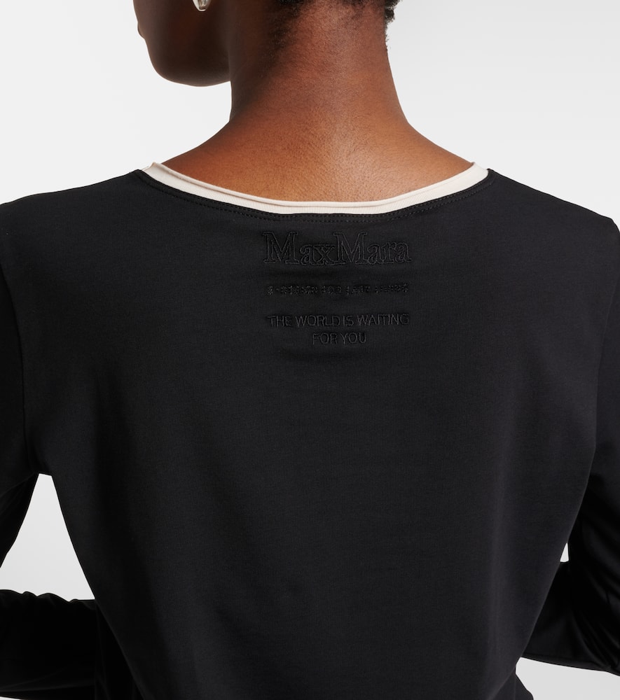 Divina cotton-blend T-shirt