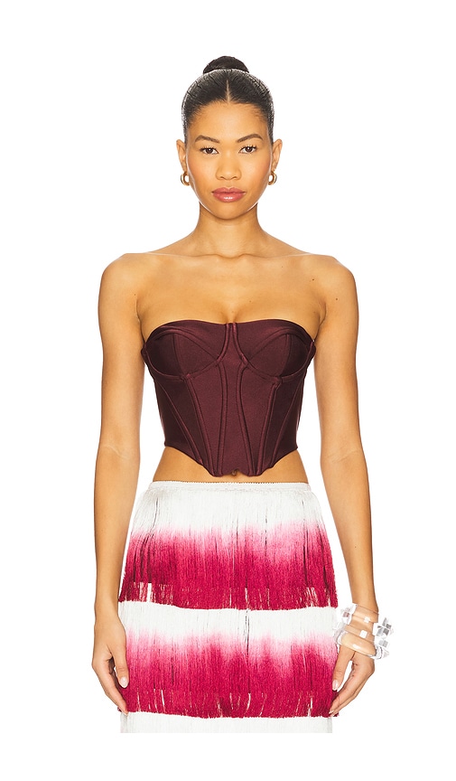 PatBO Corset Top in Red.  6. Also in 0, 10