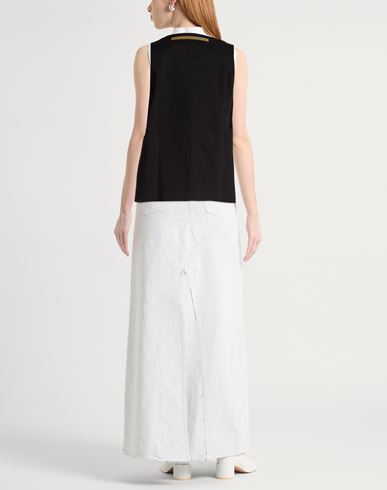 Maison Kitsuné Woman Tailored Vest Black Size 10 Cotton