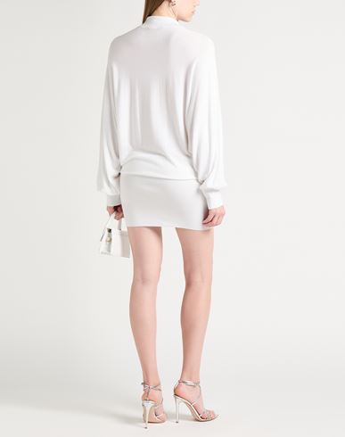Woman Midi dress White Size M Viscose, Polyester