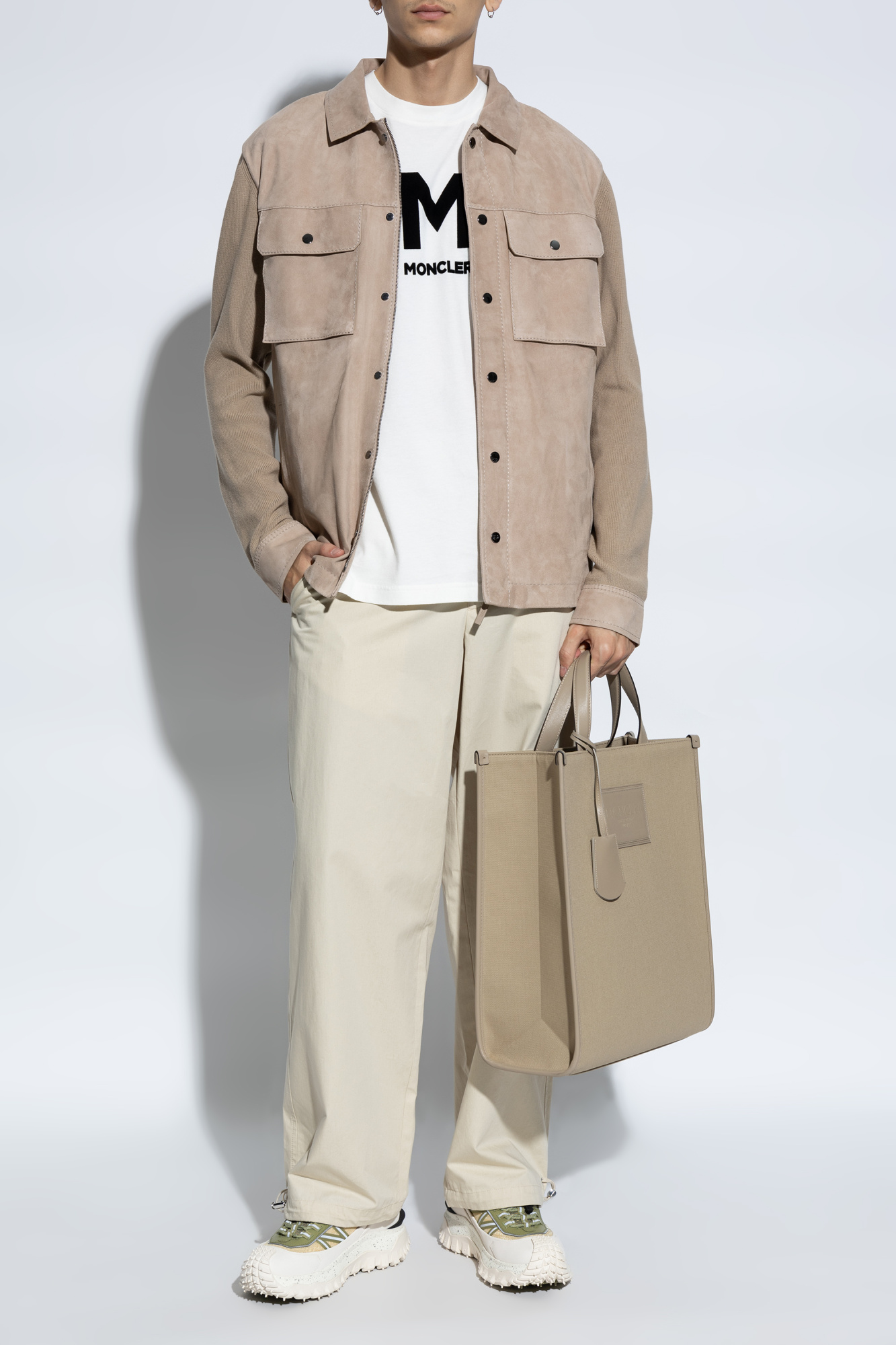 Loose-fitting Pants, Men's, Cream