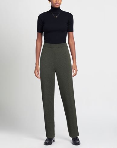 B. a. Printed Artworks Woman Pants Military green Size L Cashmere