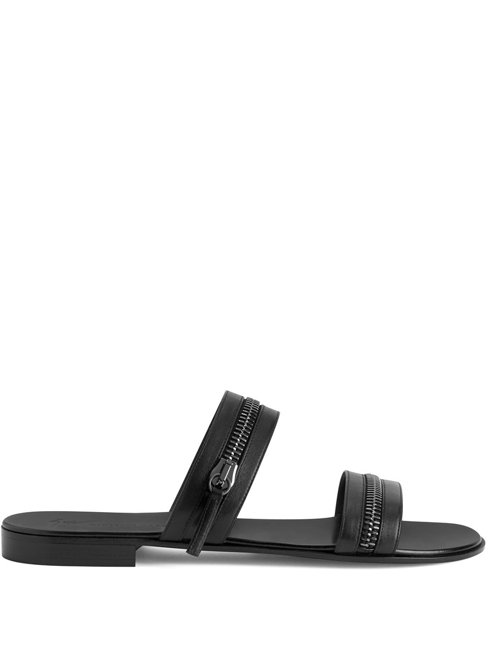Brad zip-detail sandals - Black