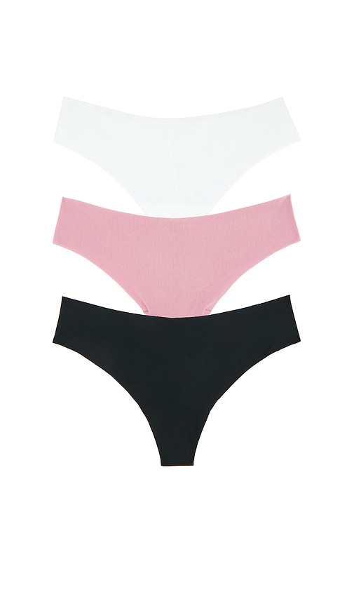 Commando Butter Thong 3-pack in Black,Pink. - XL also in L, XS