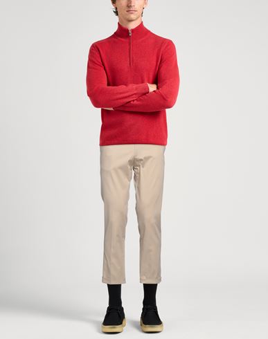 Man Pants Beige Size 34 Cotton, Polyester, Elastane