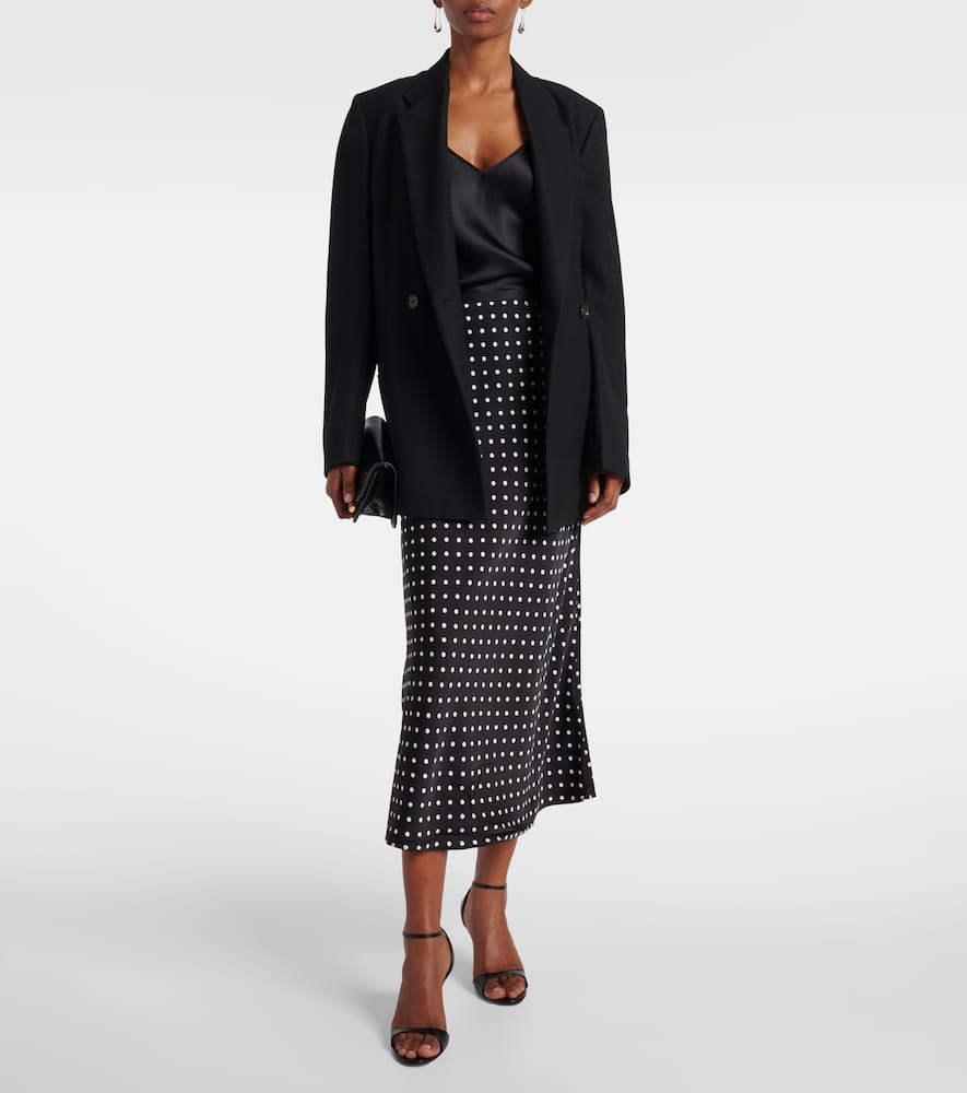 Polka-dot slip skirt