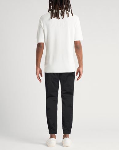 Man Pants Black Size 30 Cotton, Elastane, Polyester