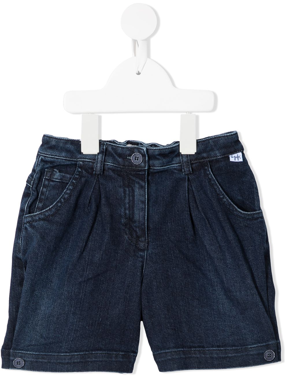 Elasticated denim shorts - Blue