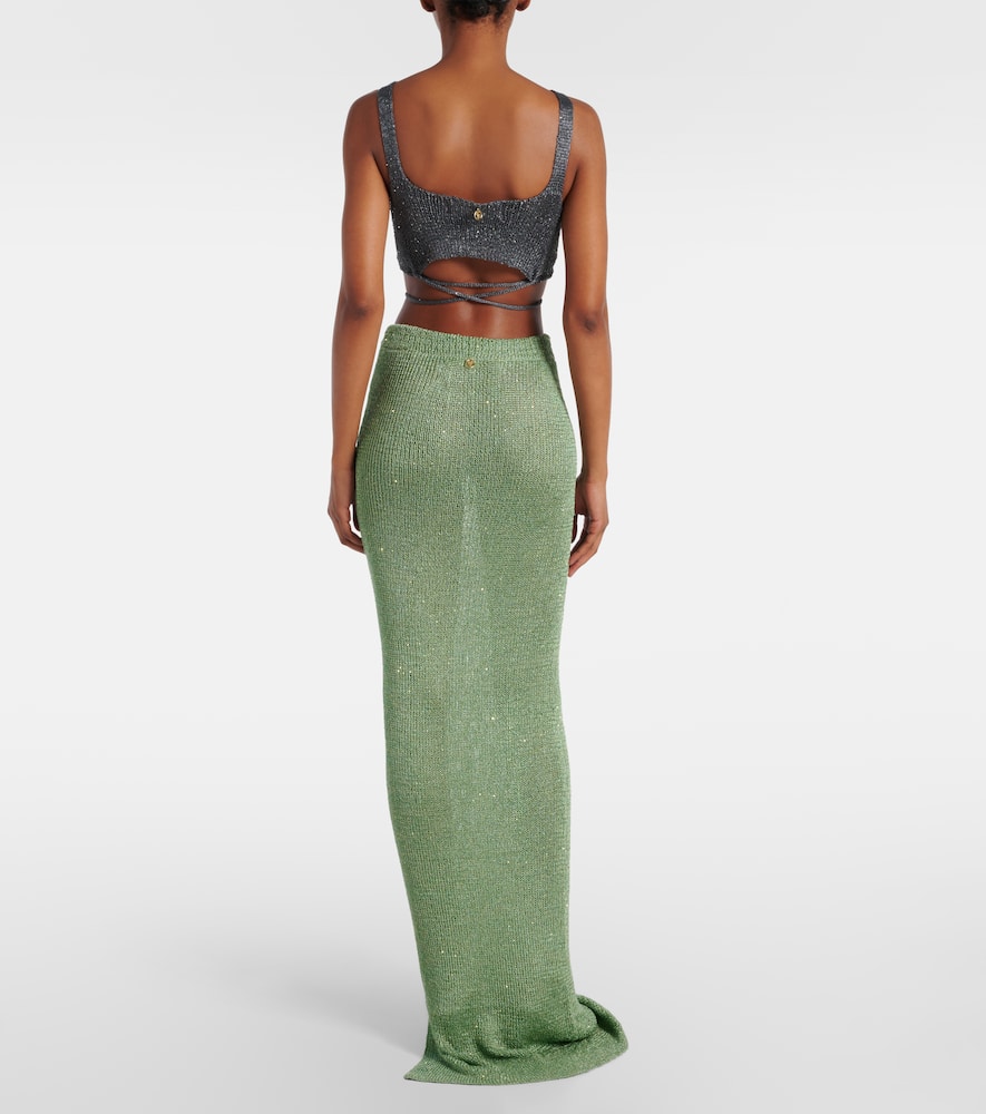 Alma sequined maxi skirt