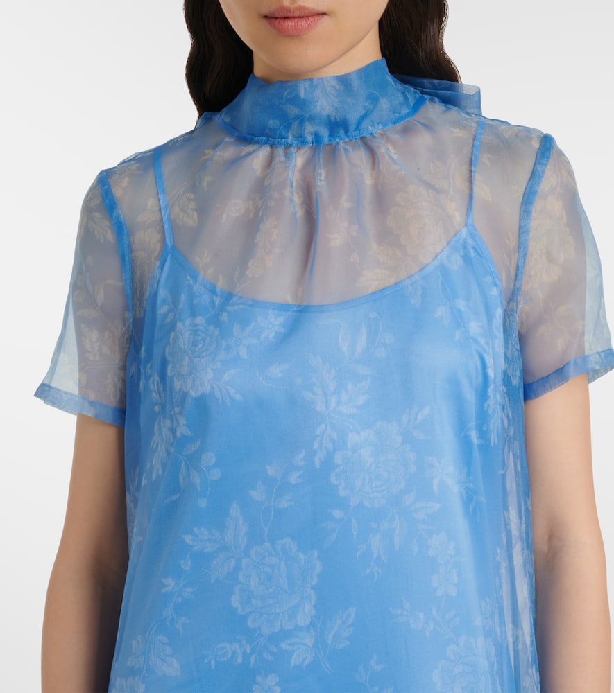 Calluna floral organza maxi dress