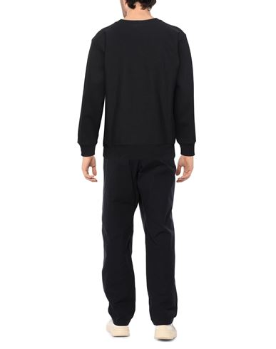 Man Sweatshirt Black Size S Cotton, Polyester
