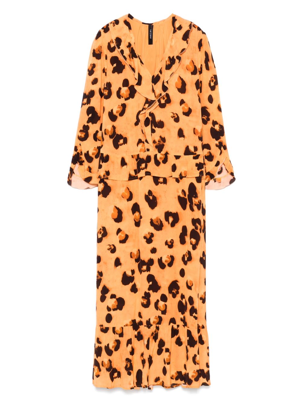 MARCCAIN printed maxi skirt - Orange