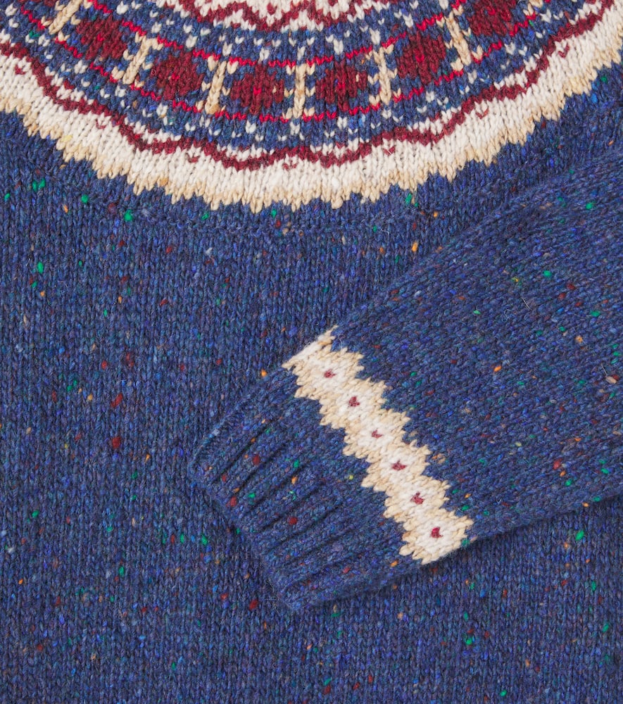 Fair Isle wool-blend sweater