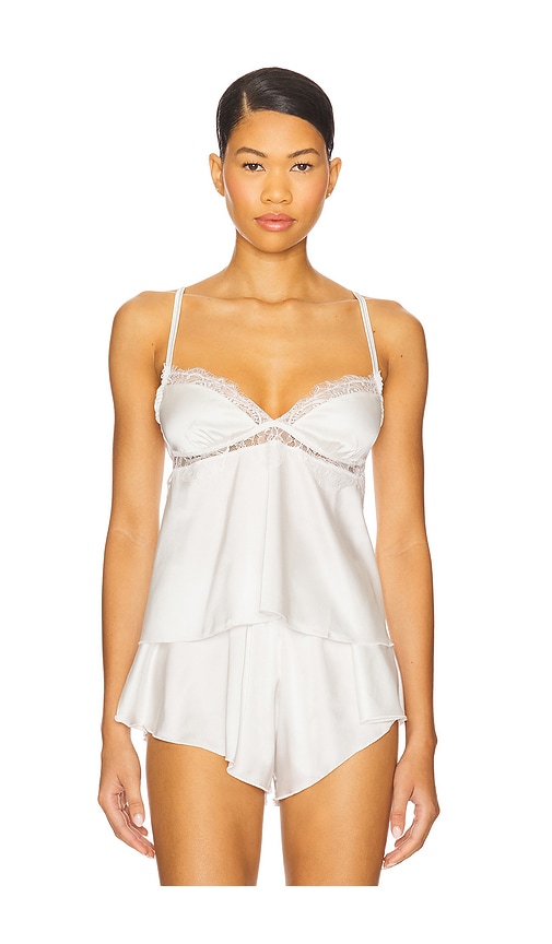 KAT THE LABEL Rae Camisole in Ivory. -  XL also in L, M