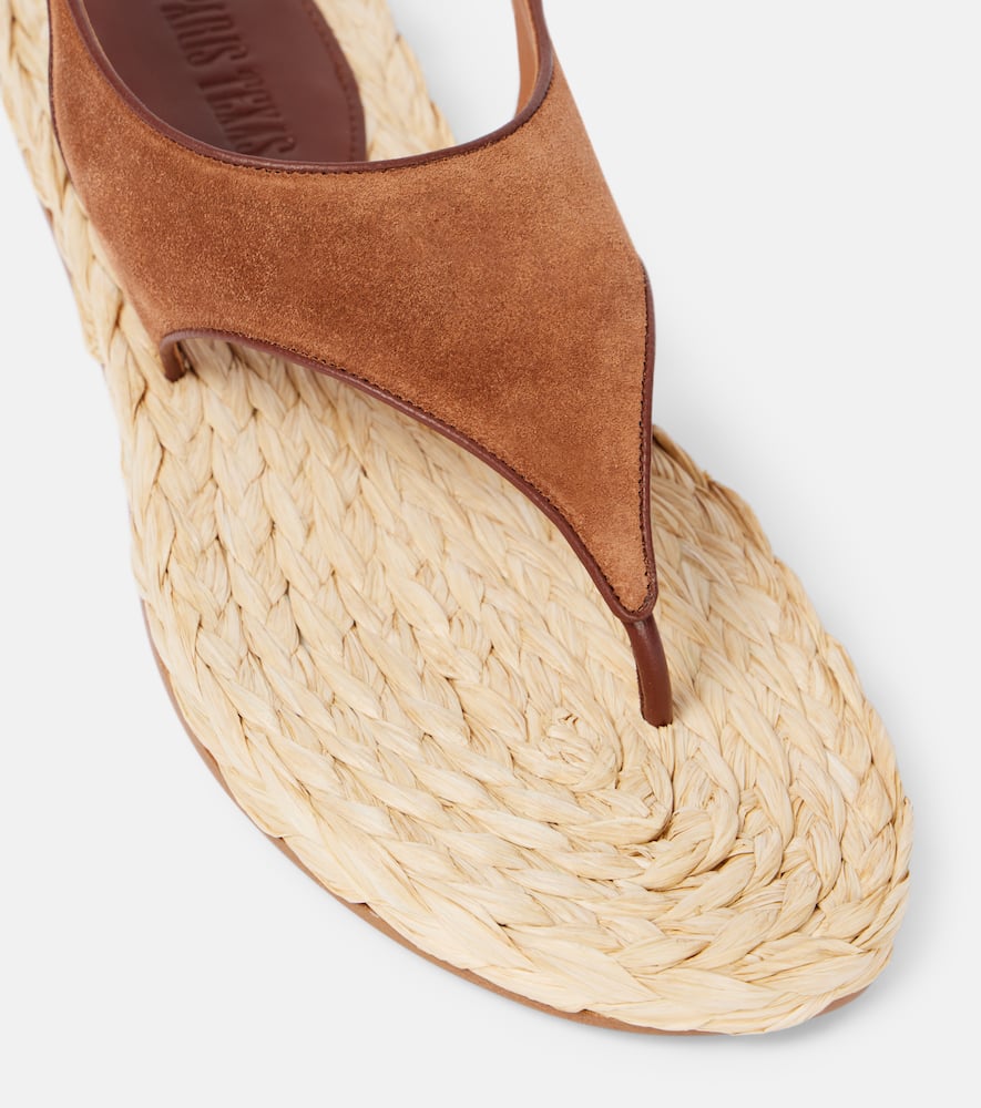 Paris Texas Amalfi suede thong sandals