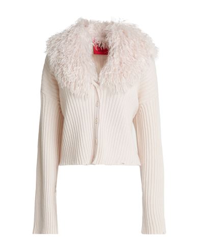 Woman Cardigan Beige Size S Virgin Wool, Polyester