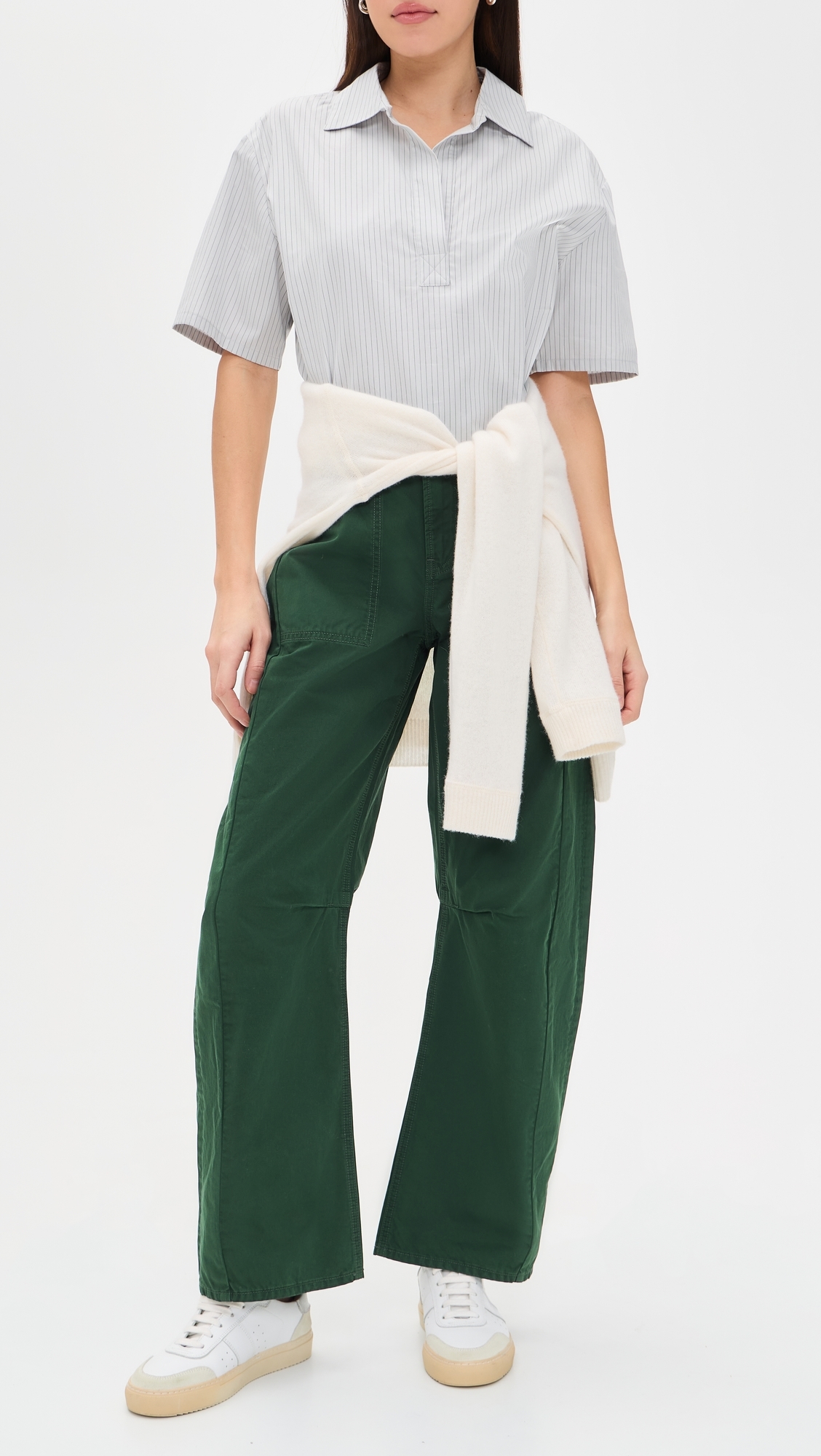 Sloan Barrel Leg Jeans Dark Hunter Green
