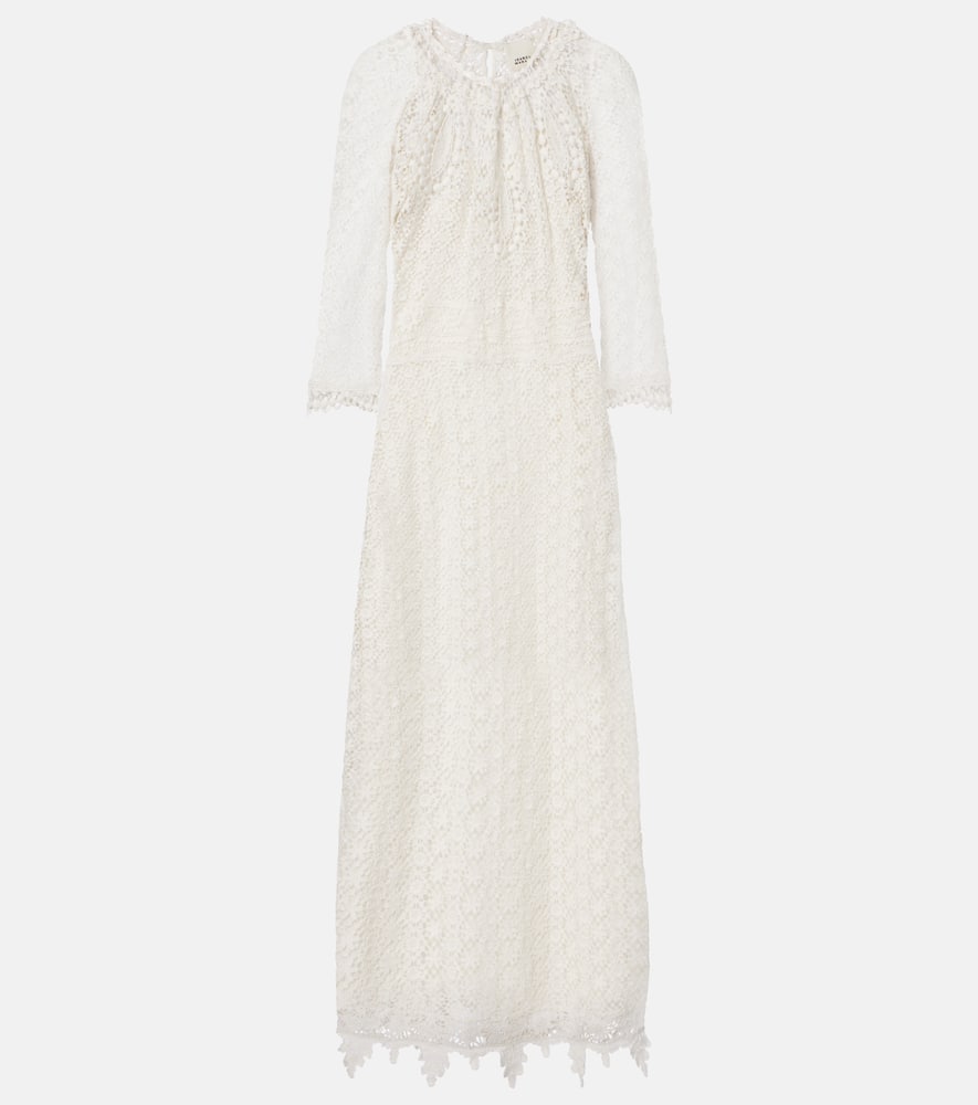 Hayra cotton guipure lace minidress
