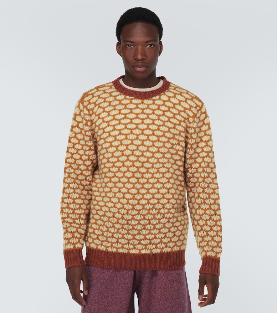 Jacquard cashmere sweater
