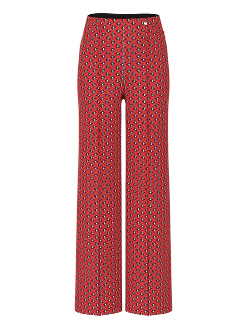 Marc Cain WINDER pull-on trousers with high waist, red, 34 N