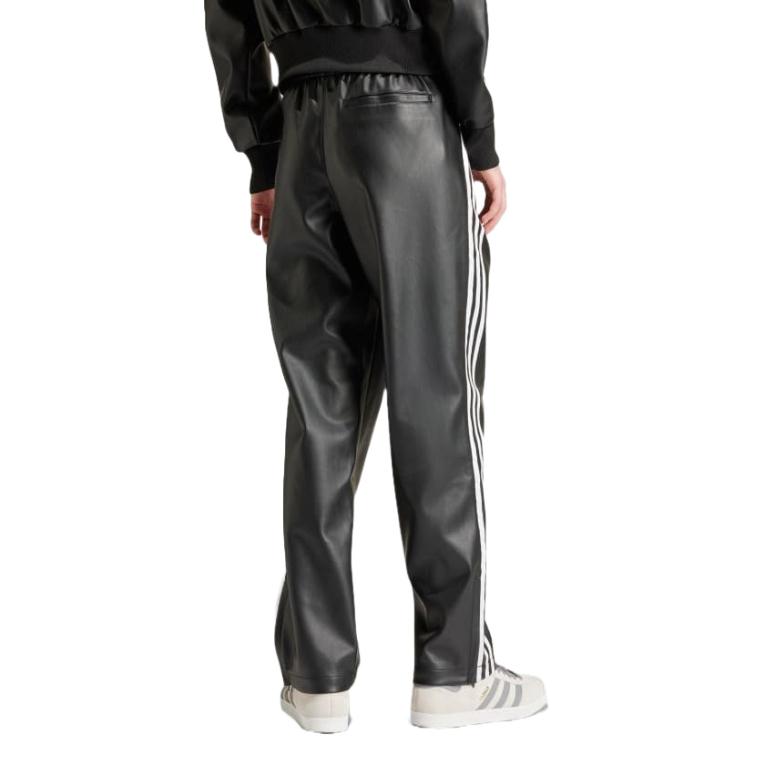Faux Leather Adicolor 3-Stripes Firebird Track Suit Pants Asia Sizing 'Black'