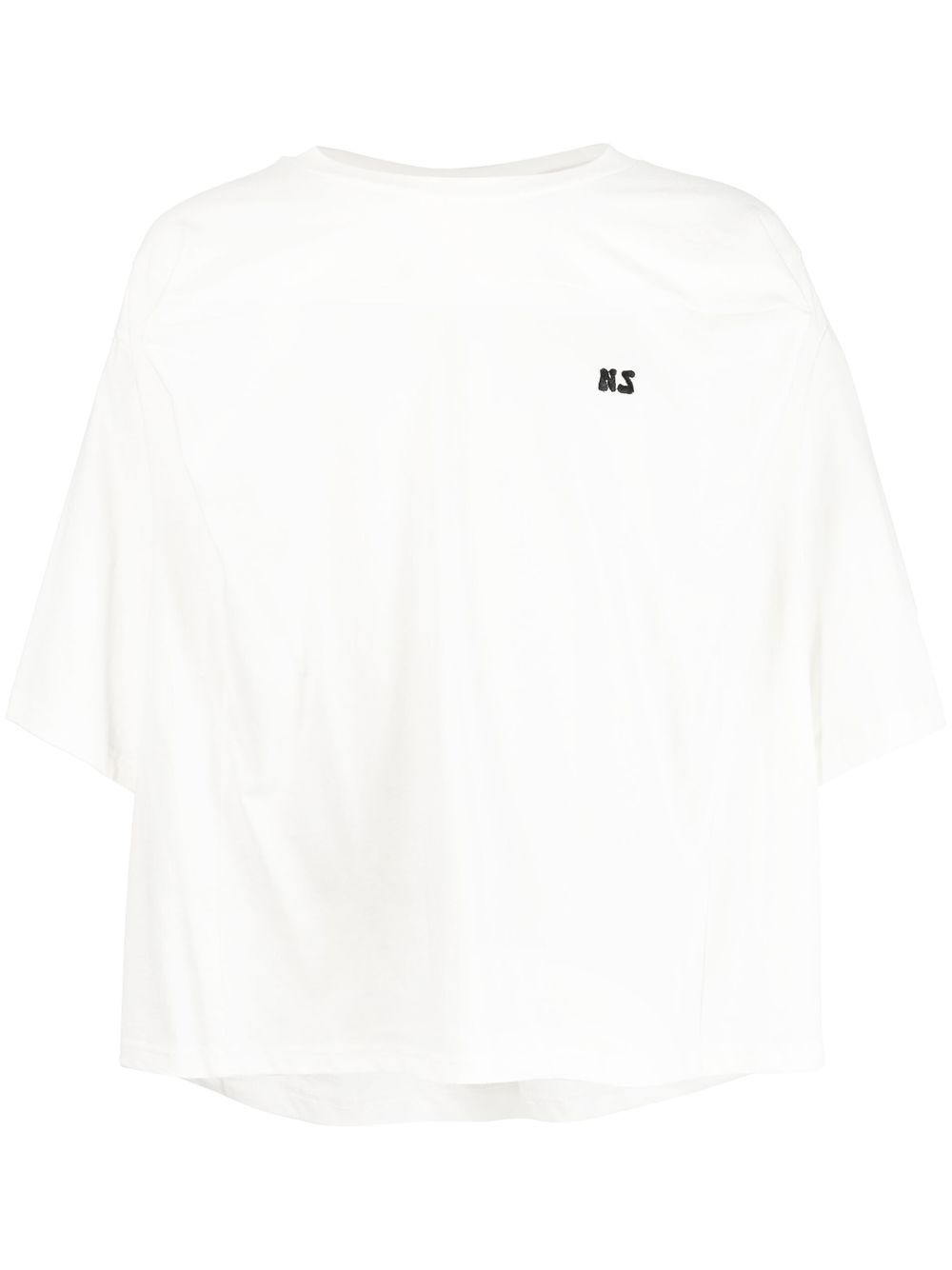 Logo-print round-neck T-shirt - White