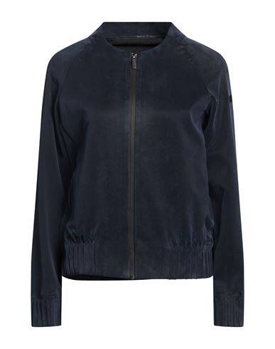 Woman Jacket Midnight blue Size 2 Cupro, Elastane
