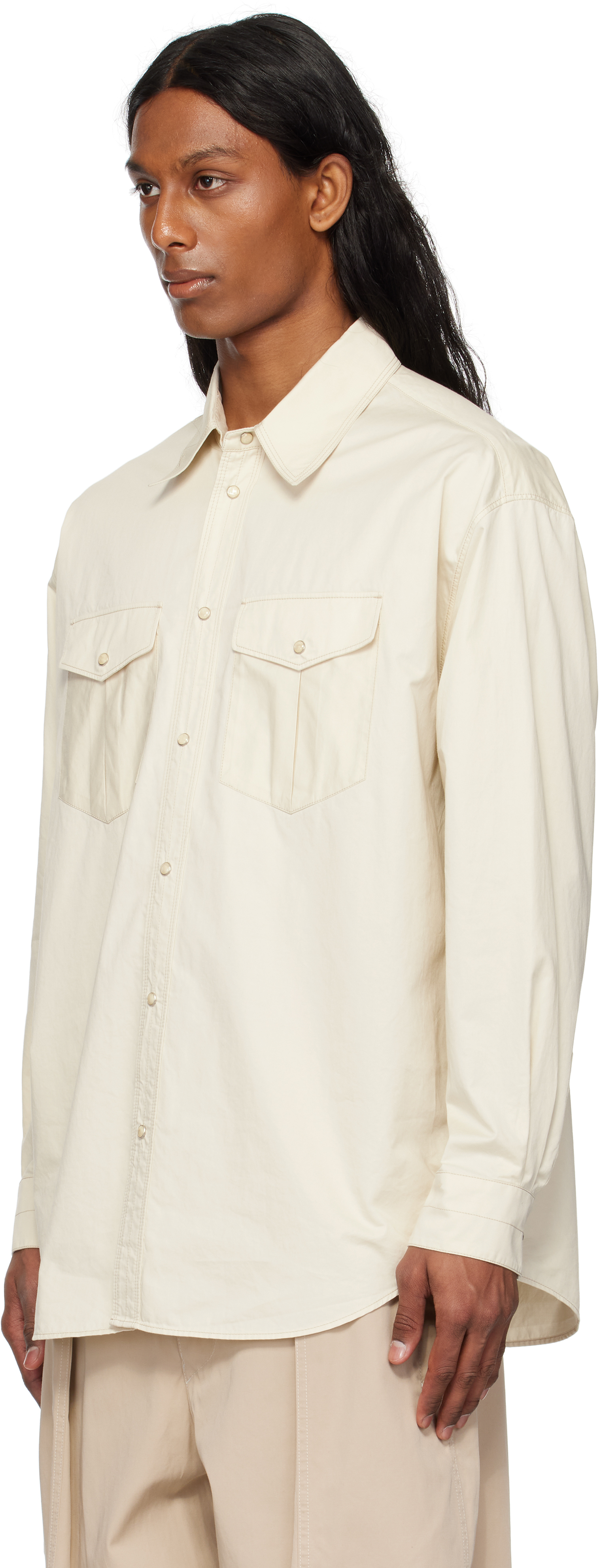 LEMAIRE Off-White Western Shirt