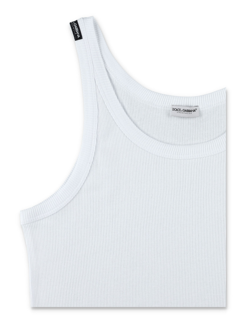 Dolce & Gabbana White Cotton Marcello Tank Top