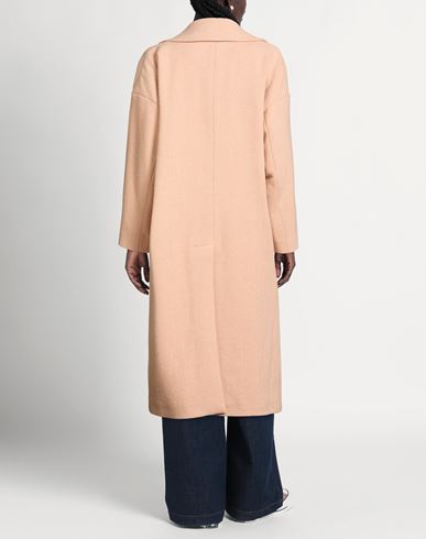 Woman Coat Apricot Size 10 Wool, Polyester, Polyamide
